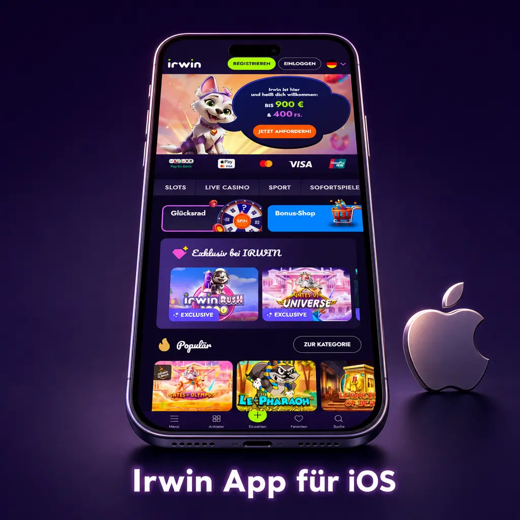 Irwin App für iOS auf iPhone und iPad