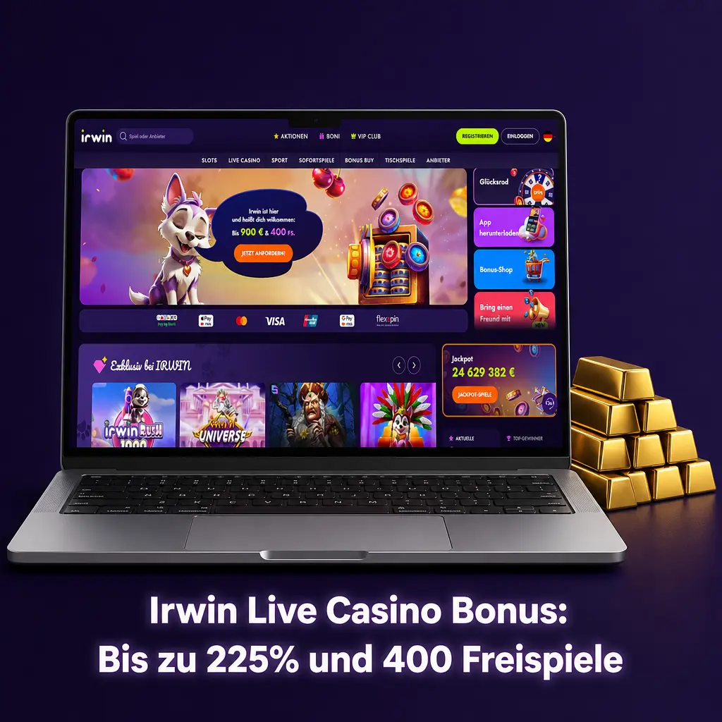 Irwin Live Casino Bonus Angebot