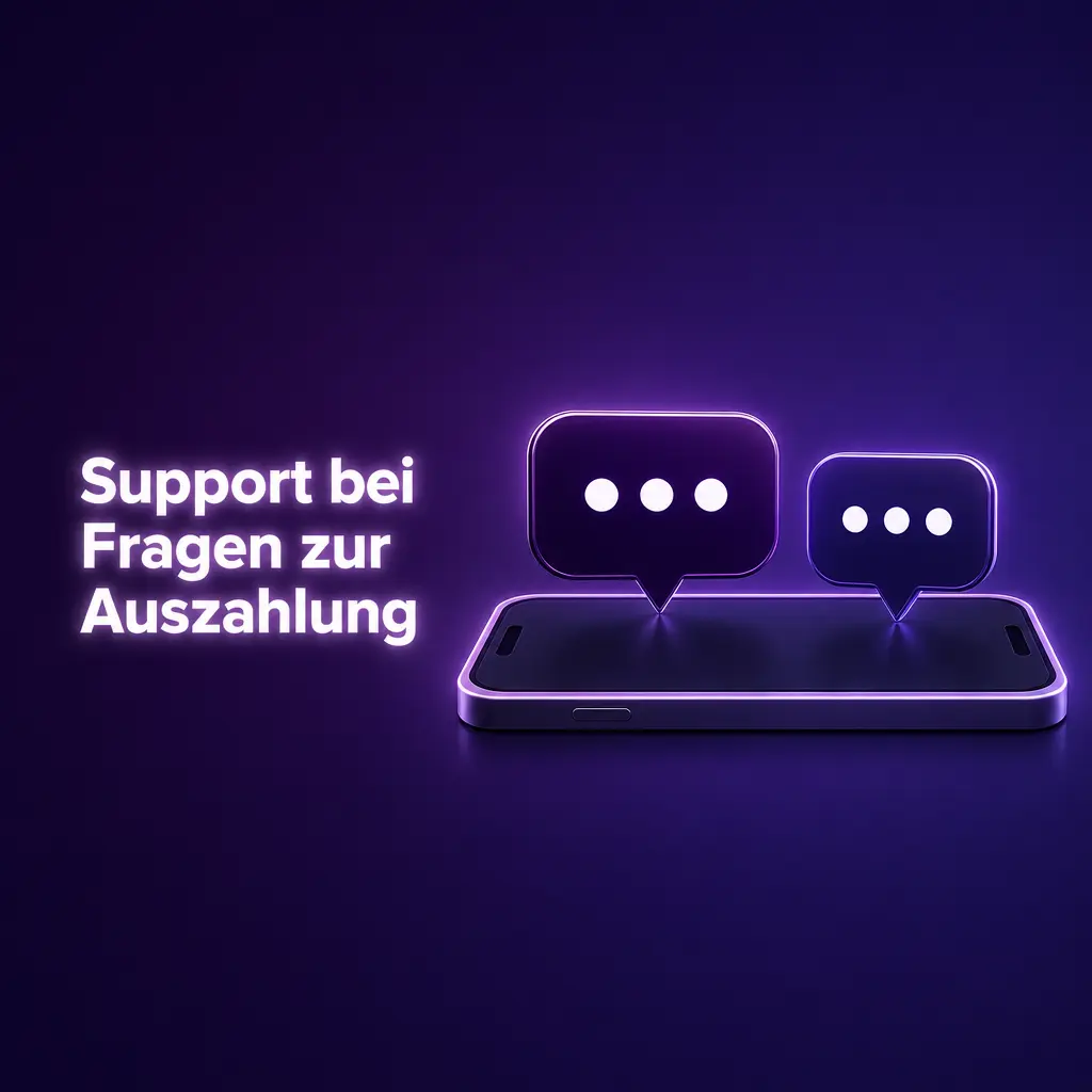 Support-Team hilft bei Fragen zur Auszahlung