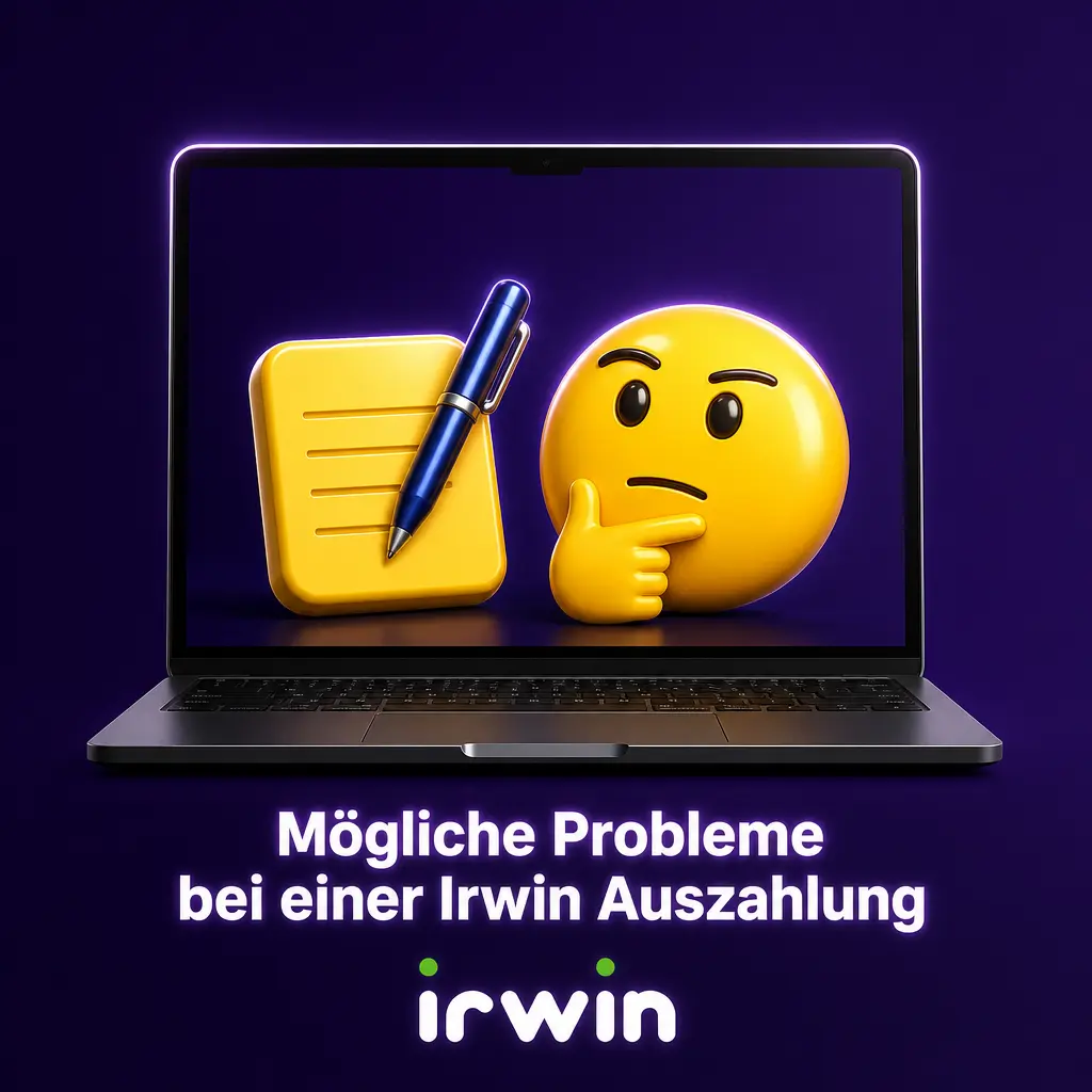 Illustration möglicher Probleme bei einer Irwin Auszahlung
